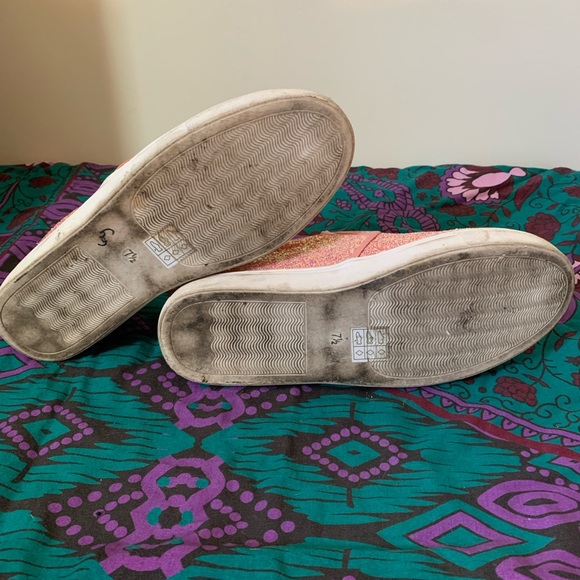 Pink Sparkly Slip Ons - Picture 4 of 5